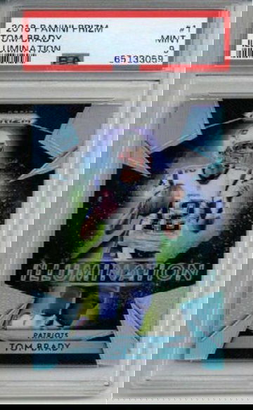 2018 PANINI PRIZM ILLUMINATION #1 TOM BRADY CARD PATRIOTS PSA 9 MINT LOW POP