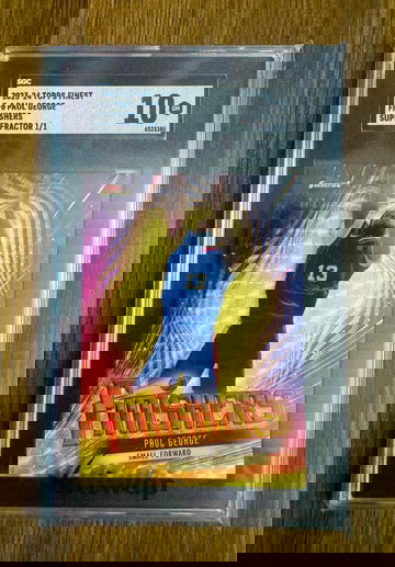 2023 Topps Finest Paul George Finishers Superfractor 1/1 SGC 10 