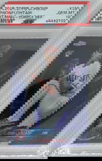 2018 Shohei Ohtani Topps Chrome Purple Refractor 