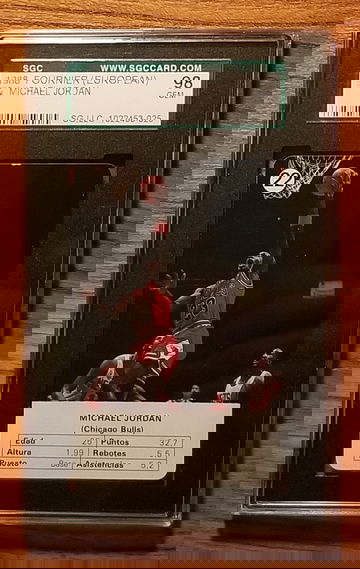 1988 Fournier Estrellas Michael Jordan #22 playing card sgc 98 10 gem mint