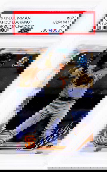 2019 Bowman Marco Luciano Prospects Chrome #82 PSA 10