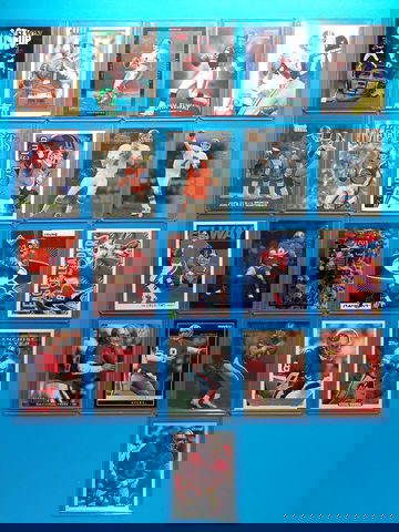 44 card lot of Drew Bledsoe, John Elway, Steve McNair, and Steve Young NFL Cards.
