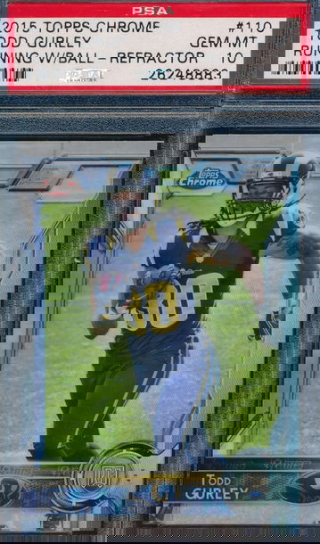 2015 Topps Chrome 110 Todd Gurley Refractor RC PSA 10 GEM MT 8883