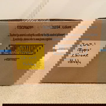 2021 Topps Chrome Baseball Hobby 12 Box Factory Sealed Case