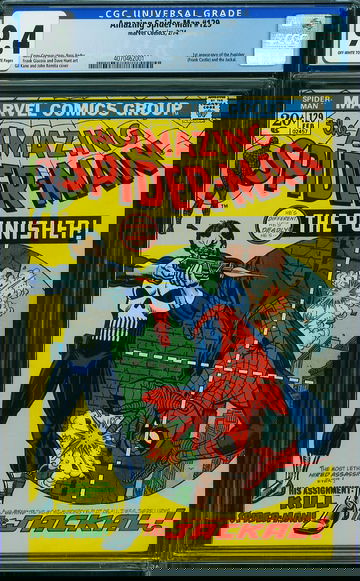 AMAZING SPIDER-MAN #129, CGC 9.4 NM -- First appearances of the Punisher and the Jackal!