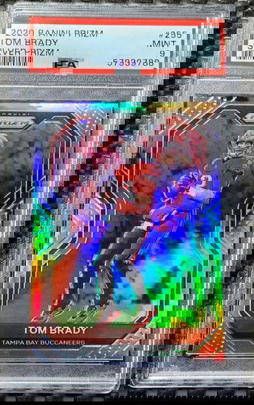2020 Panini Prizm Tom Brady #255 Silver Prizm PSA 9 Mint