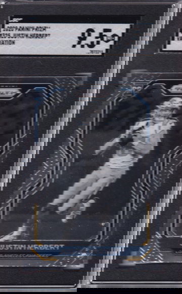 2020 Justin Herbert Panini Prizm Variation SGC 9.5