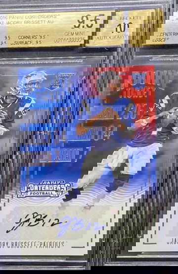 2016 Contenders Auto Jacoby Brissett BGS 9.5/10