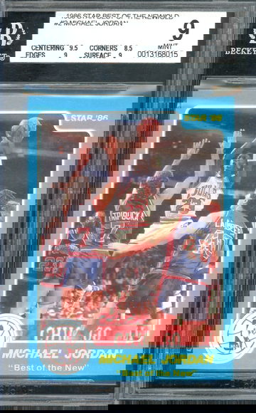 1986 Star Michael Jordan Best of the New/Old BGS 9