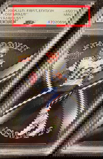 2008 U.D. Starquest First Edition Tom Brady #SQ29 PSA 9 MINT