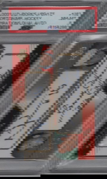 2003 UD Rookie Update #162 Nathan Horton/GORDIE HOWE #d/199 PSA 8 NMMT