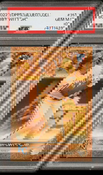 2022 Topps Chrome Gilded Collection Bobby Witt Jr. RC /199 PSA 10