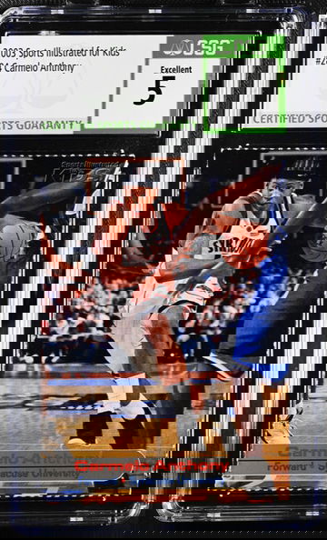 2003 Sports Illustrated SI For Kids #284 Carmelo Anthony Rookie Card RC CSG 5