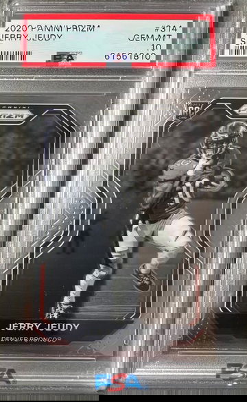 2020 Prizm Jerry Jeudy SP #314 PSA 10 negative variation RC rookie card