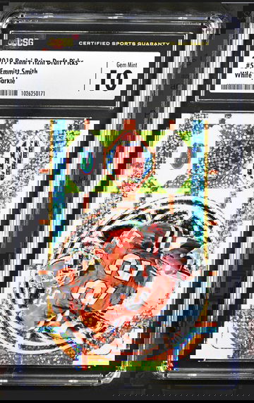 2019 Panini PRIZM Draft Picks EMMITT SMITH White Sparkle CSG 10 POP 2