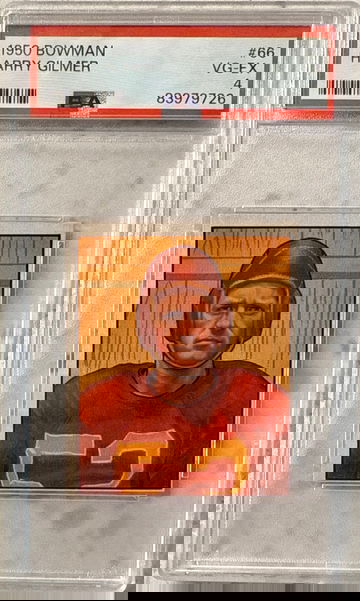 1948 bowman harry Gilmer psa 4 Washington redskins Alabama 