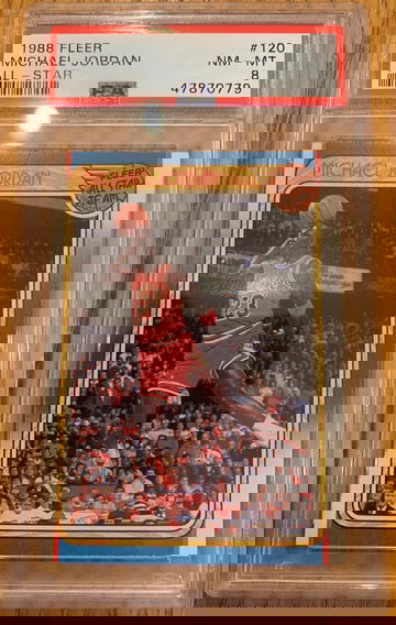 1988 Fleer Michael Jordan All-Star #120 PSA 8 NM-MT