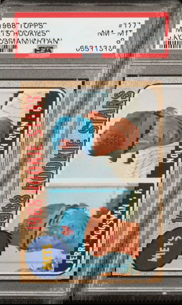 1968 METS ROOKIES TOPPS NOLAN RYAN / JERRY KOOSMAN PSA 8