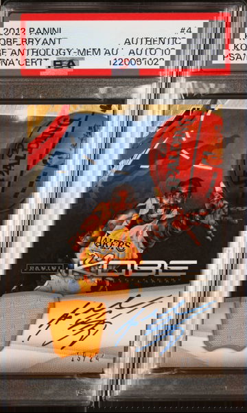 2012 KOBE BRYANT PANINI KOBE ANTHOLOGY /24 PSA AUTHENTIC