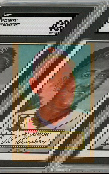1952 Topps Al Benton #374 SGC 4 P1302