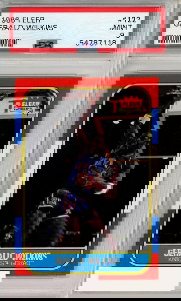 1986 FLEER GERALD WILKINS #122 PSA 9 MINT  ROOKIE RC