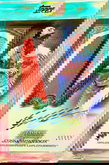 Gunnar Henderson Rookie! On-Card Auto! Numbered to 10! 2023 Topps Dynasty!