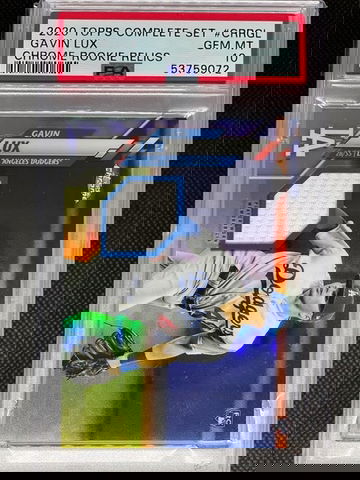 PSA 10 2020 Topps Complete Set Gavin Lux Chrome Rookie Relics RC #CRRGL