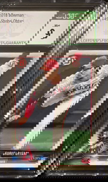 2018 bowman shohei ohtani pitching #49 rookie (card in hong kong)