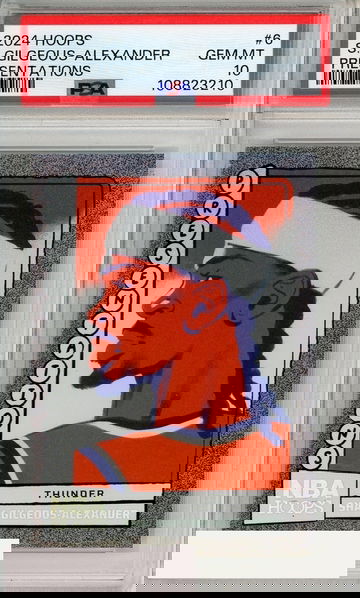 2024 PANINI NBA HOOPS PRESENTATIONS S GILGEOUS-ALEXANDER #6 PSA 10 GEM MT