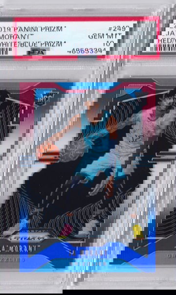 Ja Morant 2019 Prizm Red White Blue PSA 10 Rookie