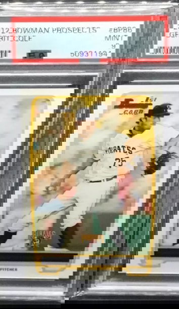 2012 Bowman Prospects Gerrit Cole PSA 9 Mint