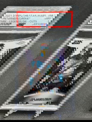 2022 Topps Chrome The Mandalorian Die Cuts ML2 Beskar Edition PSA 9