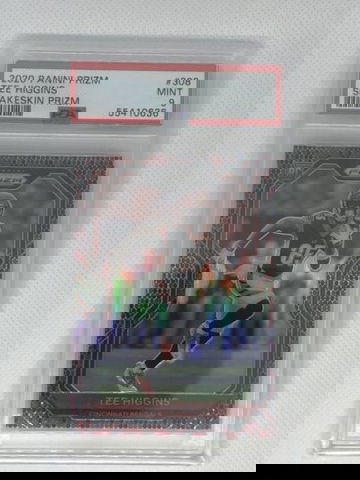 2020 Prizm Tee Higgins Snakeskin Case Hit SSP PSA 9 - Highest Grade Pop 1