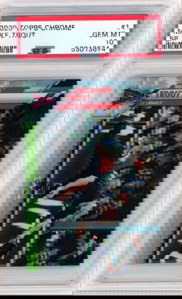 2020 Topps Chrome #1 Mike Trout SP PSA 10 GEM MINT!