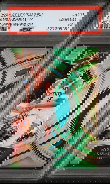 2024 Panini Select WNBA Neon Green Prizm Nyara Sabally #111 /75 PSA 10