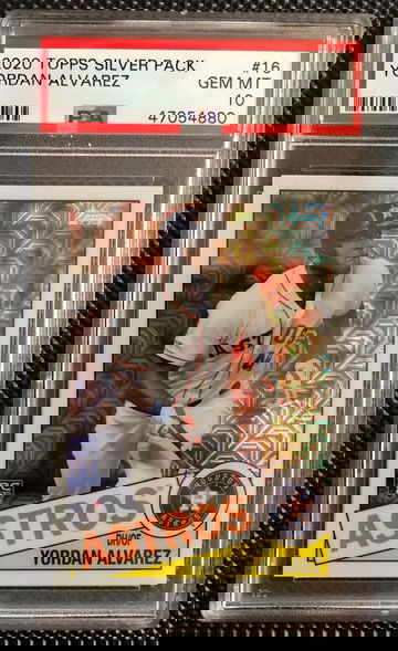 2020 Topps Silver Pack Yordan Alvarez PSA 10 Gem mint