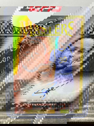 2023-24 Topps Finest Stephen Curry #MA-SC Masters Auto Gold Refractor /50