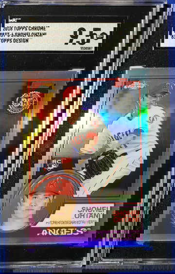 2018 Topps Chrome Shohei Ohtani 83 Topps Design Rookie