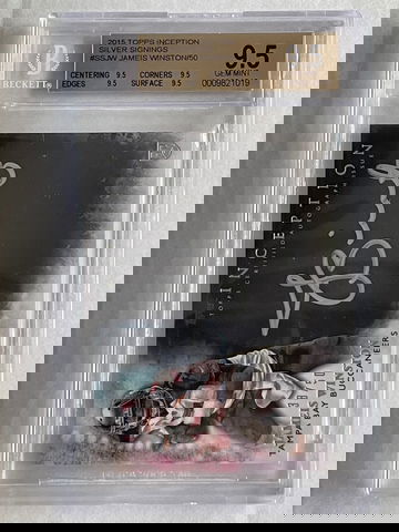 2015 Inception Silver Signings Jameis Winston Auto /50 BGS 9.5/10