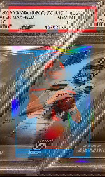 Baker Mayfield 2018 Optic Holo PSA 10
