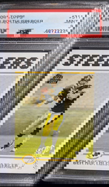 2004 Topps #311 Ben Roethlisberger RC PSA 9 Mint Steelers