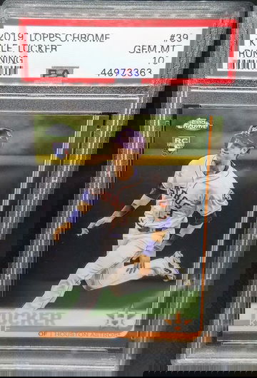 Kyle Tucker 2019 Topps Chrome RC Rookie Card # 39 Graded PSA Gem Mint 10