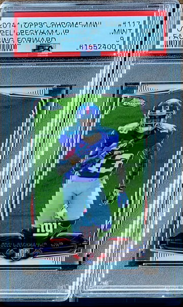 2014 ODELL BECKHAM JR Topps Chrome Mini PSA 9 POP 33 Rookie RC #117