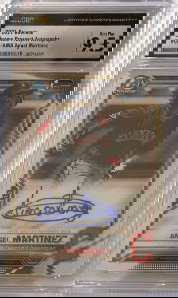 2021 Bowman Chrome Angel Martinez Auto CSG 9.5