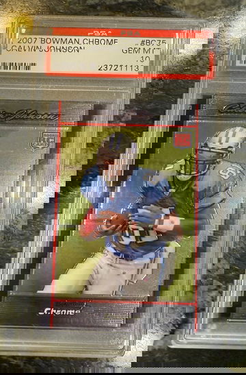 2007 Bowman Chrome Calvin Johnson RC (Rookie) PSA 10