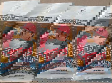 2018 Topps Update 3x Jumbo Fat pack lot