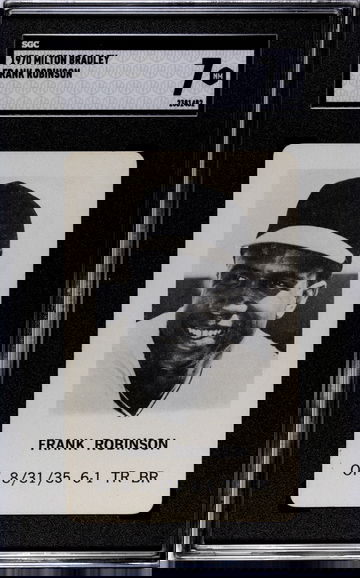 RARE! Frank Robinson Card 1970 Milton Bradley Reds Orioles HOF Graded NEAR MINT