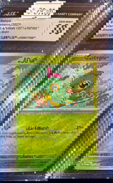 2023 Pokémon Caterpie S&V 151 010/165 Reverse Holo CGC 10 Gem Mint