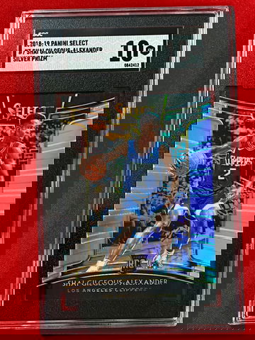 2018 PANINI SELECT #7 SHAI GILGEOUS-ALEXANDER RC SILVER PRIZM SGC10💎MINT💪