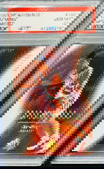 2003-04 SP Authentic Yao Ming Limited /100 PSA 10 POP 1